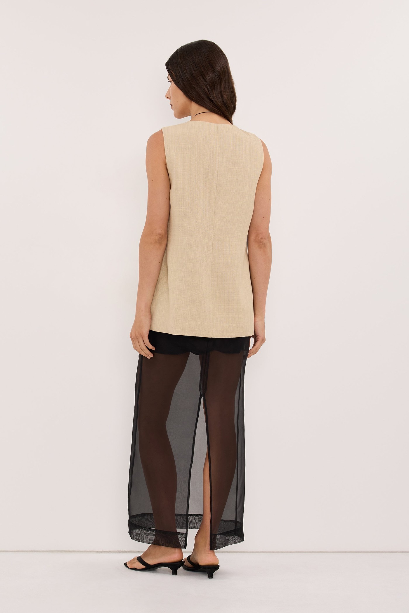 Runa Wheat Scoop Neck Top view 4