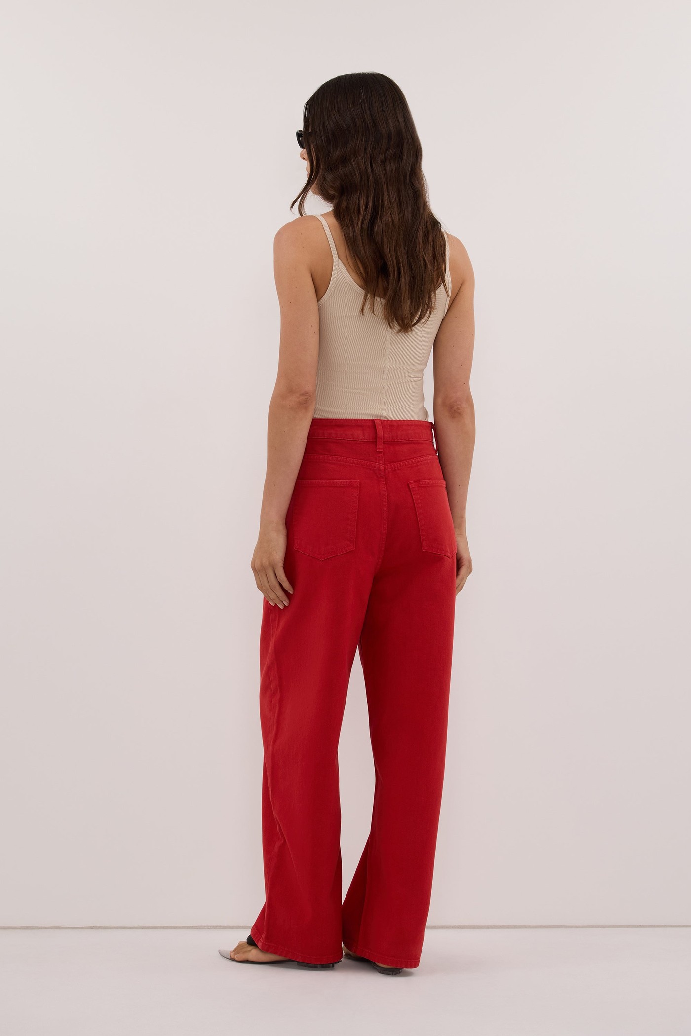 Frank Red Relaxed Barrel Jean view 4