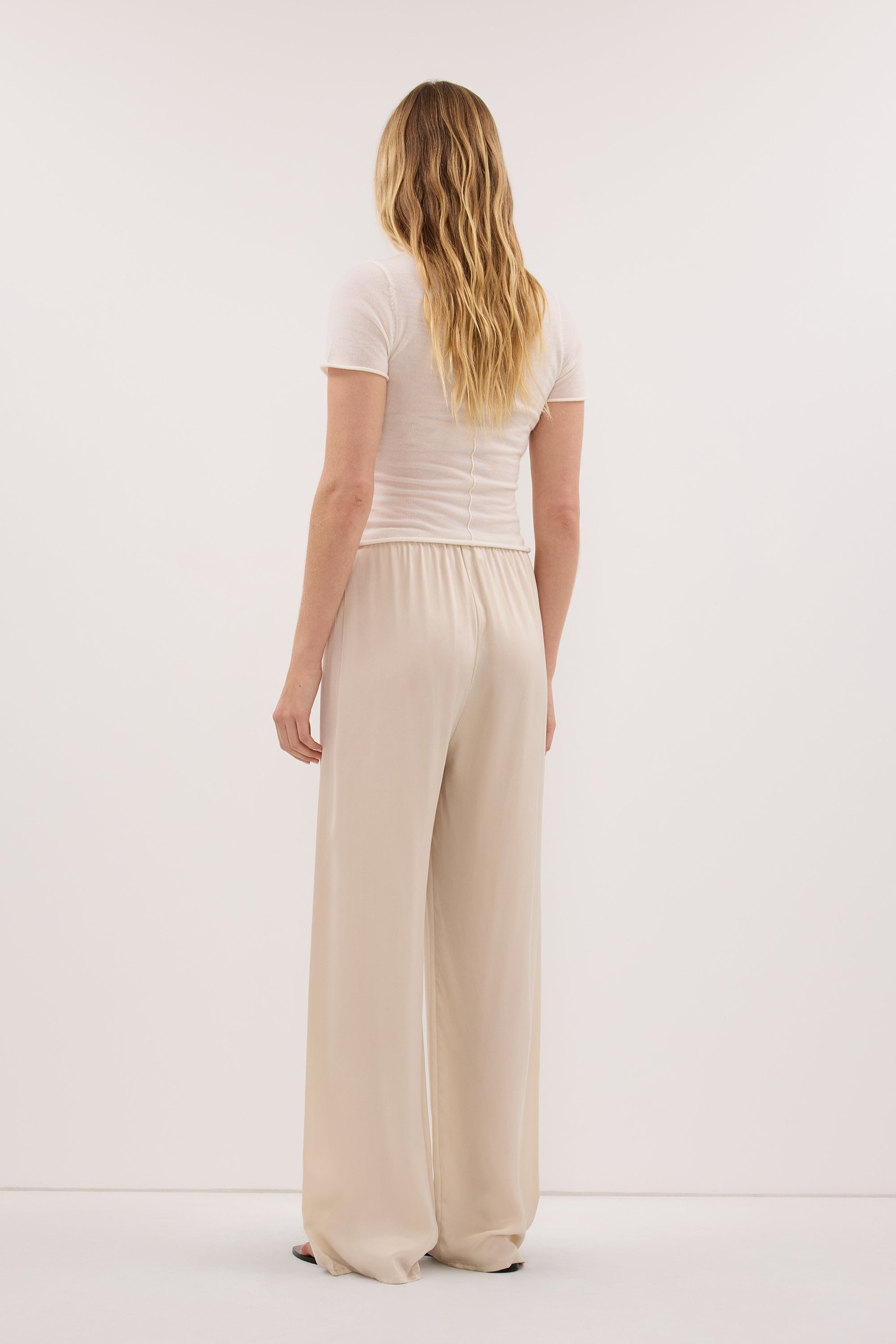 Percy Sandstone Silk Pant view 4